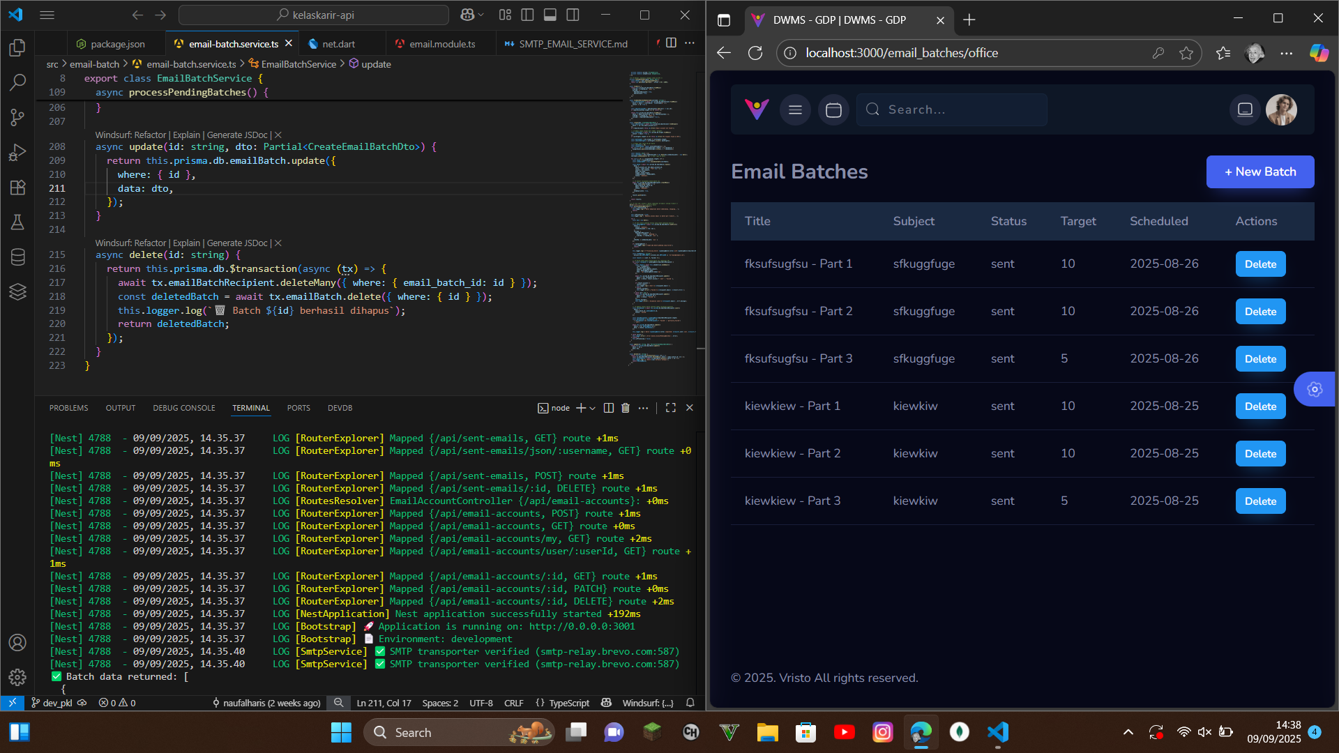 Bulk Email App