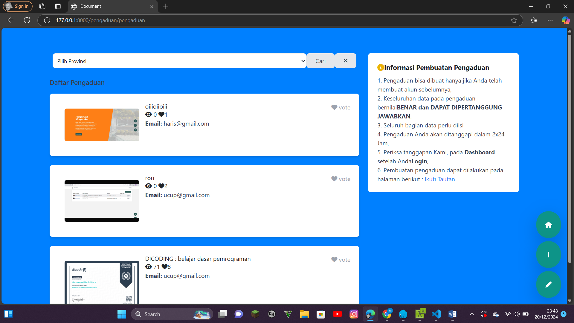 Pengaduan App